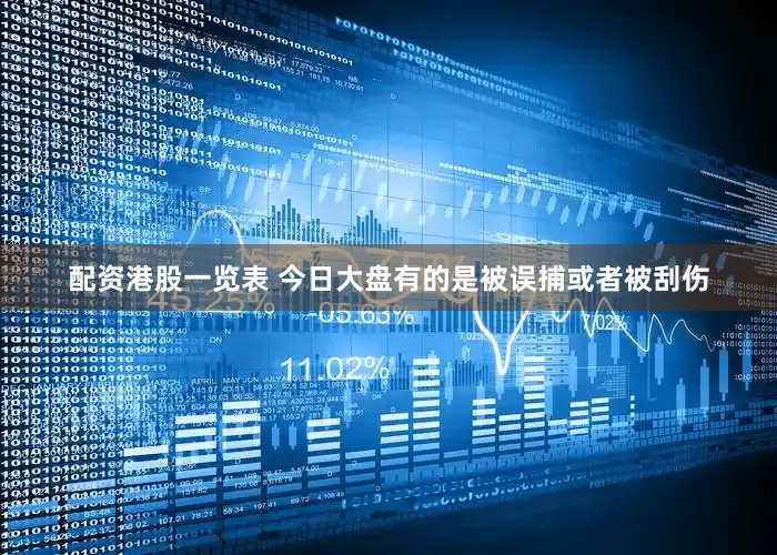 配资港股一览表 今日大盘有的是被误捕或者被刮伤